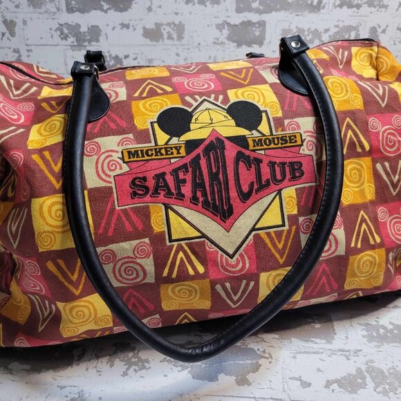 Vintage Mickey Mouse Safari‎ Club Bag - Picture 1 of 4